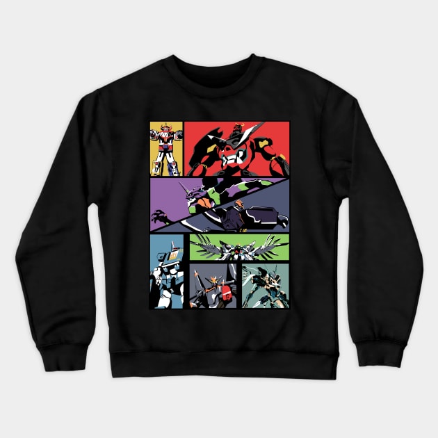 Super Robots Crewneck Sweatshirt by SpaceSharq